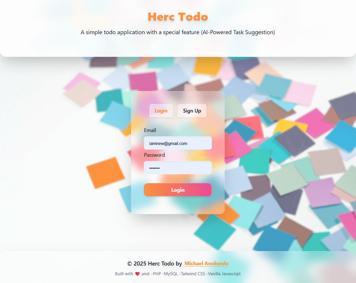Herc ToDo task recommendation